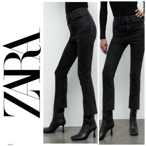 ZARA ZW The Dreed Flare Jeans in brushed black